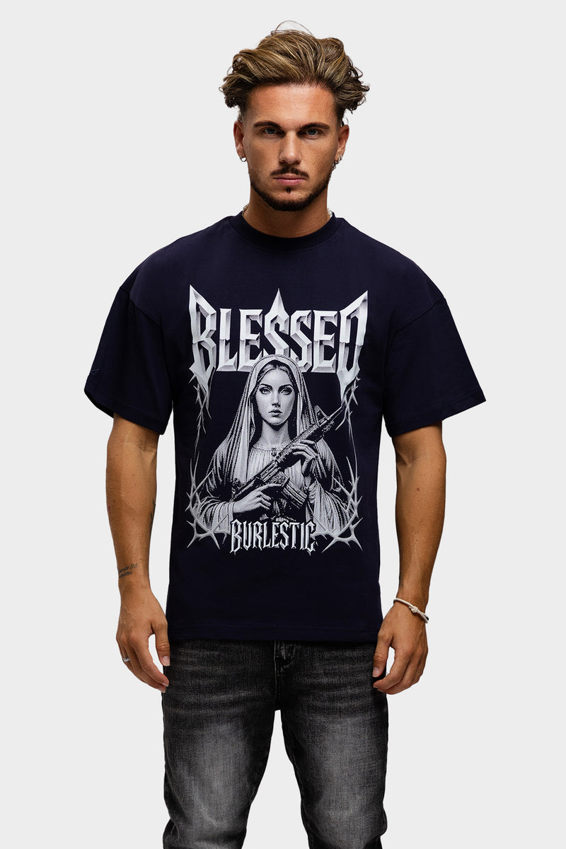 BURLESTIC BLESSED2 SHIRT NAVY
