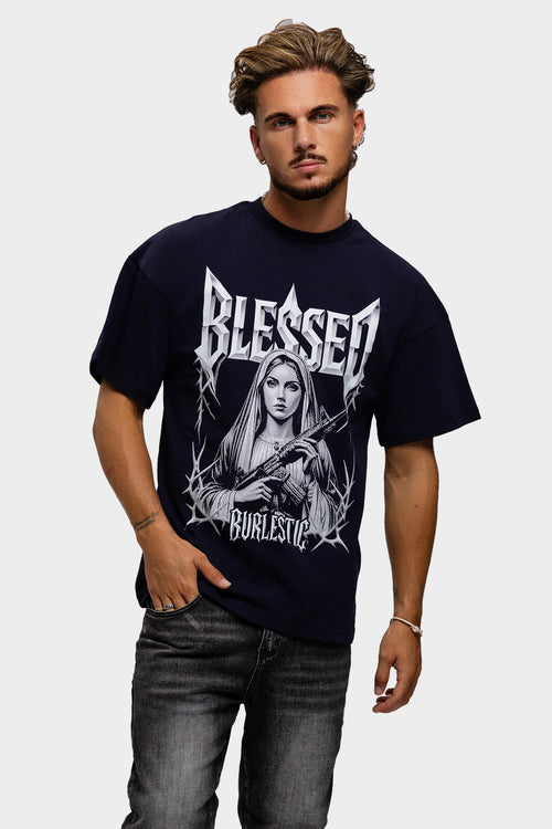 BURLESTIC BLESSED2 SHIRT NAVY